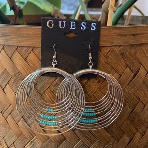 Silver hoop earrings